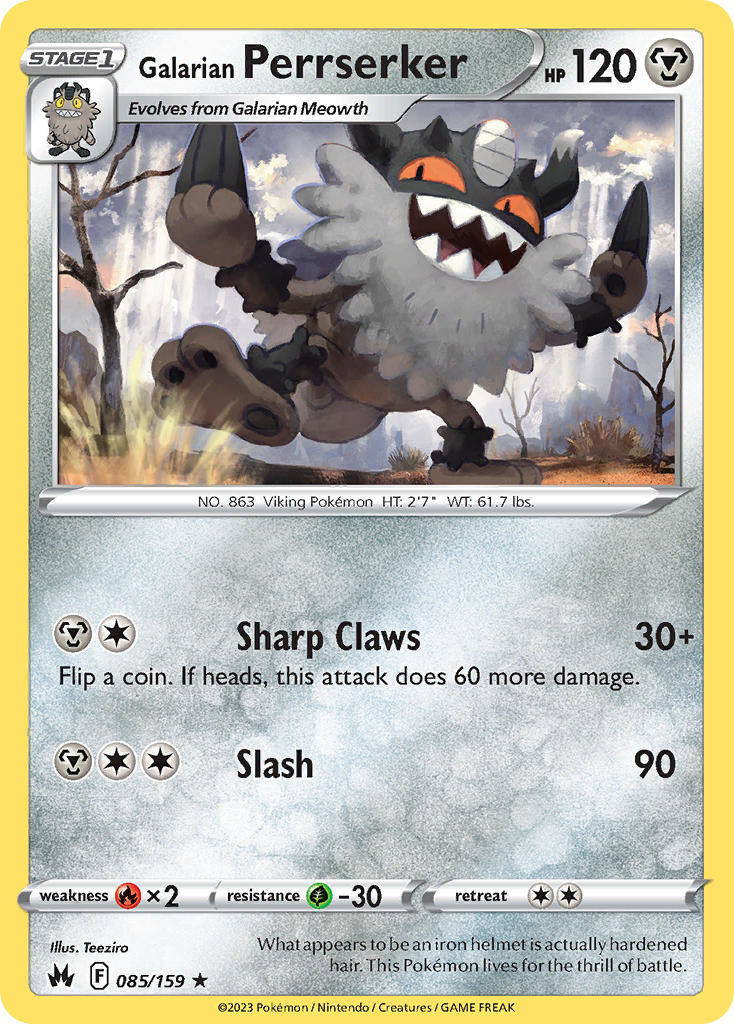 Galarian Perrserker - 085/159 - Scroll and Circuit Games